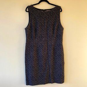 LOFT Navy Speckled Dress Size 16